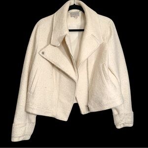 ❗️1. State White / Cream Color Heavy Weight Sherpa Jacket Size Large